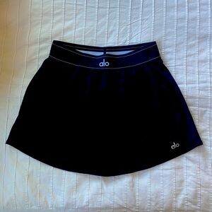 Alo yoga point match tennis skirt black size small only worn twice!